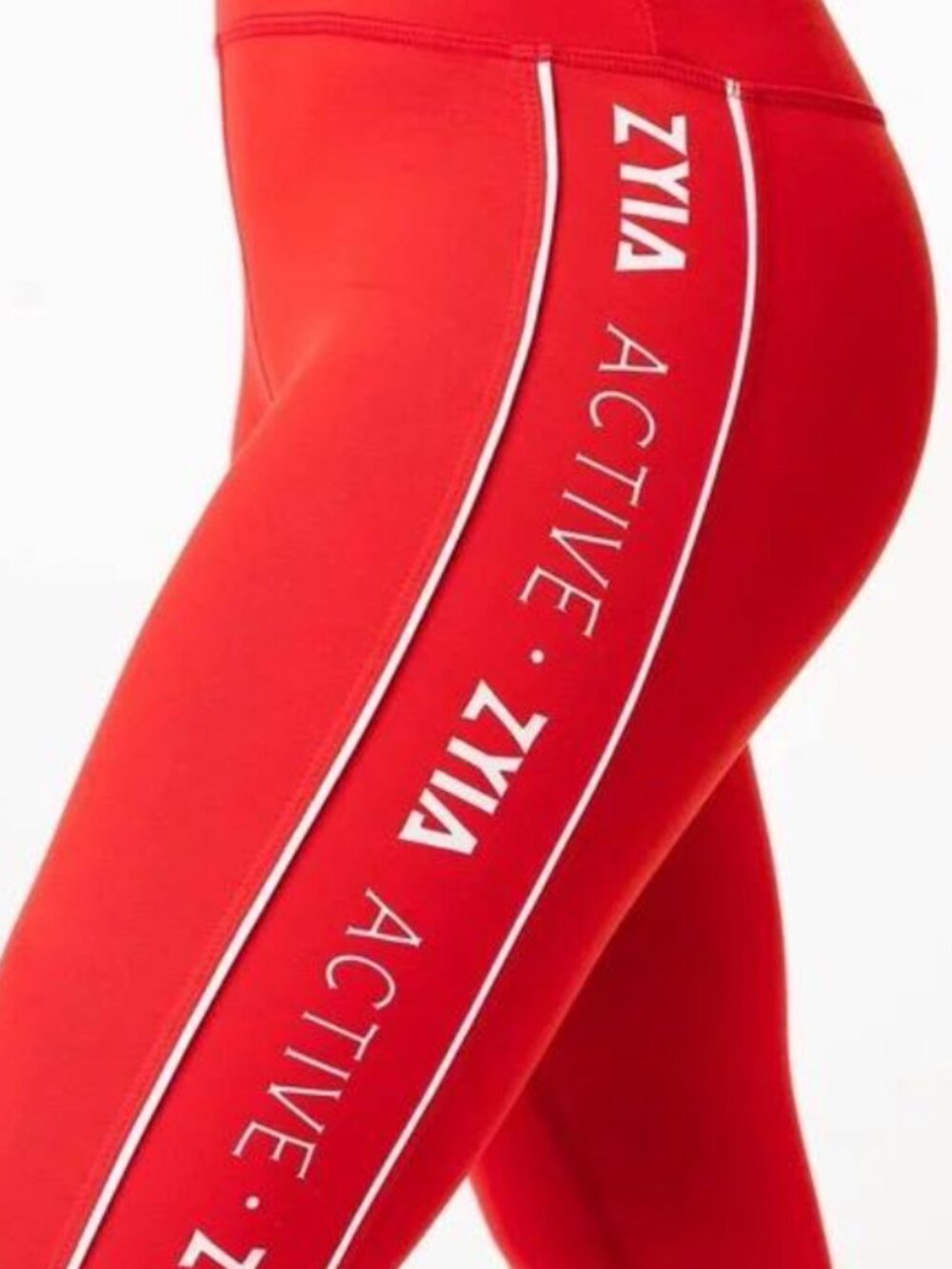 Zyia High Waisted Women's Red Leggings - Size 12 / Large